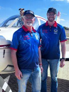 Piet Meyer and Adrienne Visser next to their beloved Jabi